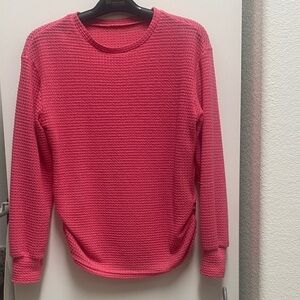 Pink Textured Women's Sweater